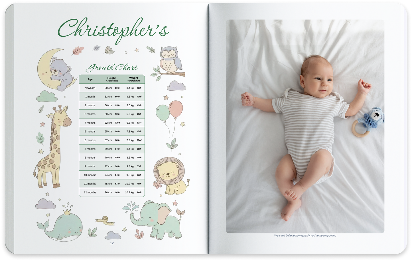 Growth Chart Feature